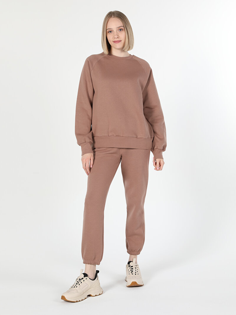 Imagine a Hanorac / Bluza De Dama Bej Regular Fit Cl1060307