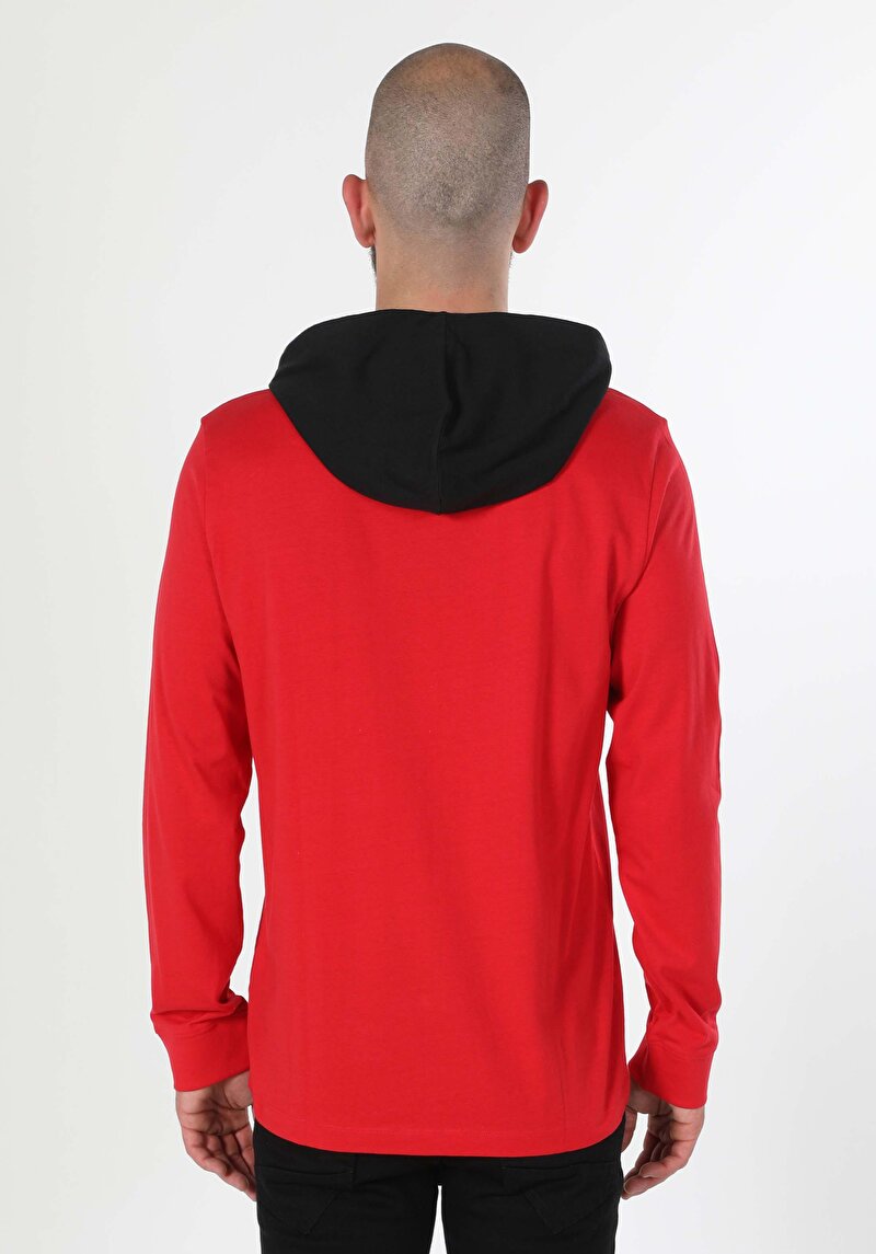 Afișați detalii pentru Tricou Cu Maneca Lunga De Barbati Roşu Regular Fit  Cl1060476