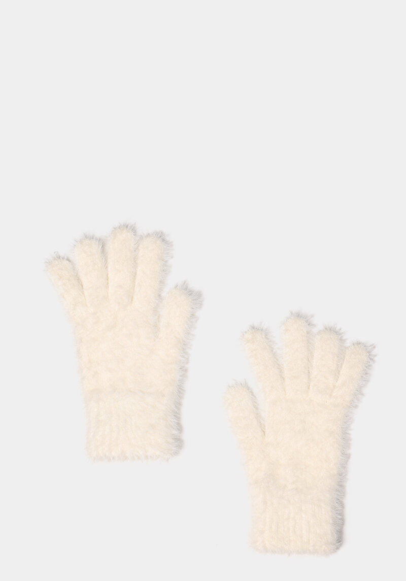 Imagine a Mănuși Ecru Pentru Femei