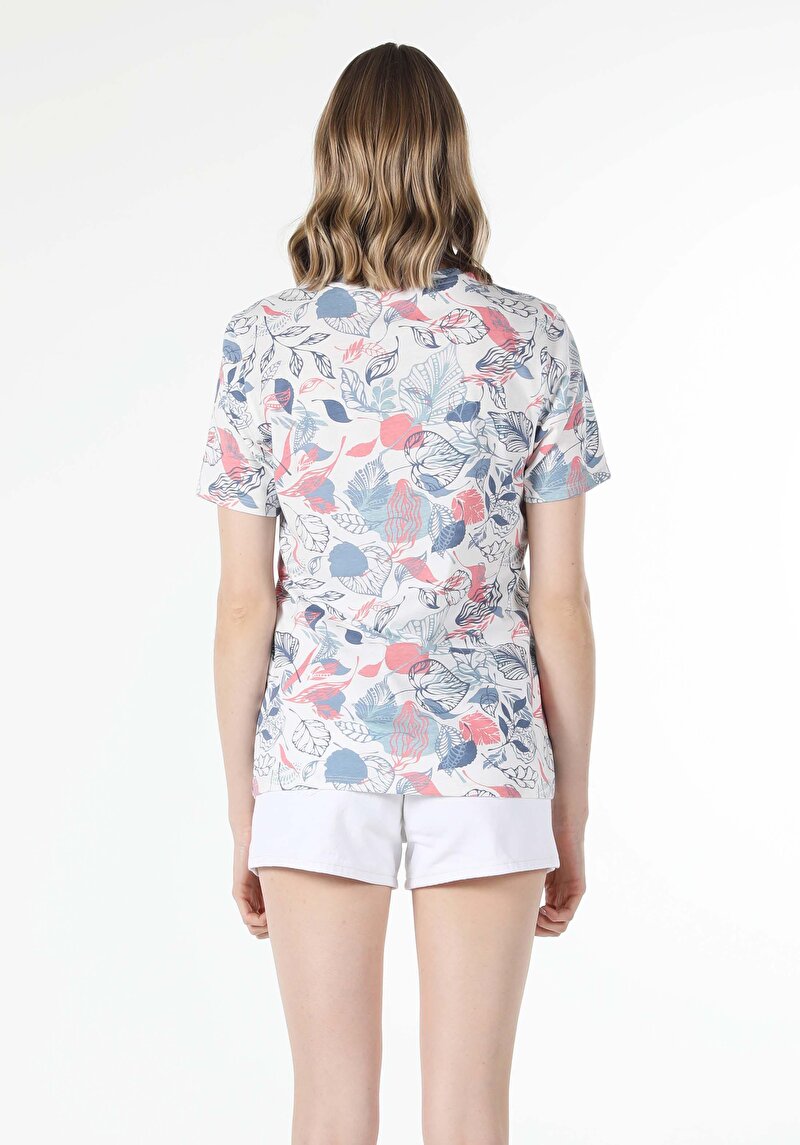 Afișați detalii pentru Tricou Cu Maneca Scurta De Dama Multicolor Regular Fit  Cl1057443