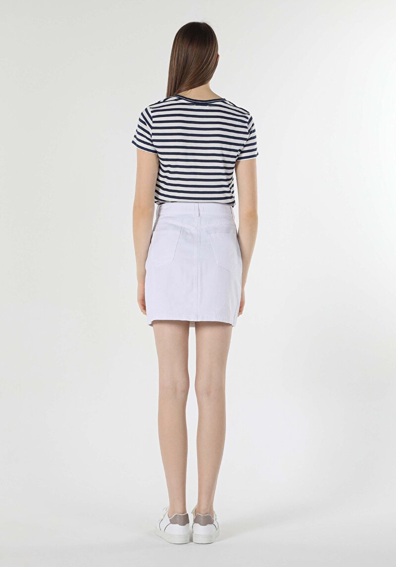 Imagine a Fusta De Dama Alb Mini  Cl1058886