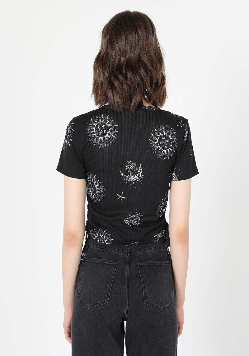 Afișați detalii pentru Tricou Cu Maneca Scurta De Dama Negru   Cl1059795