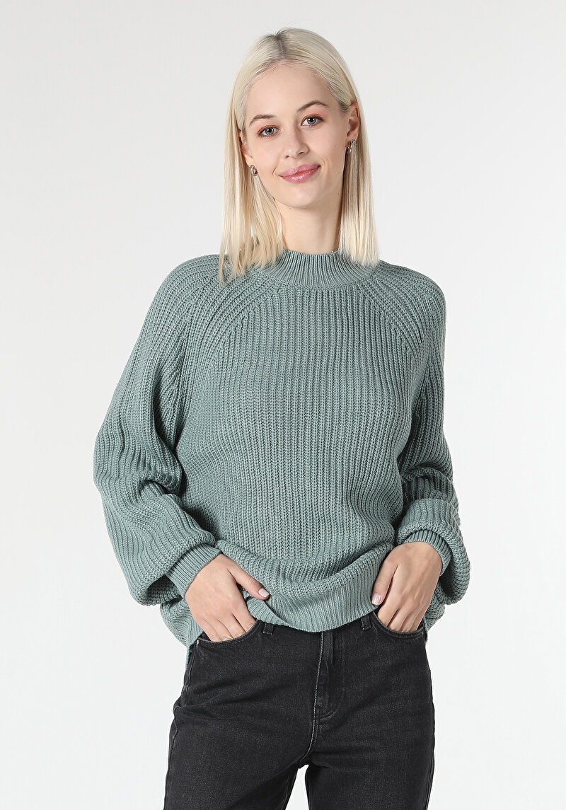 Afișați detalii pentru Pulover De Dama Verde Regular Fit  Cl1055303