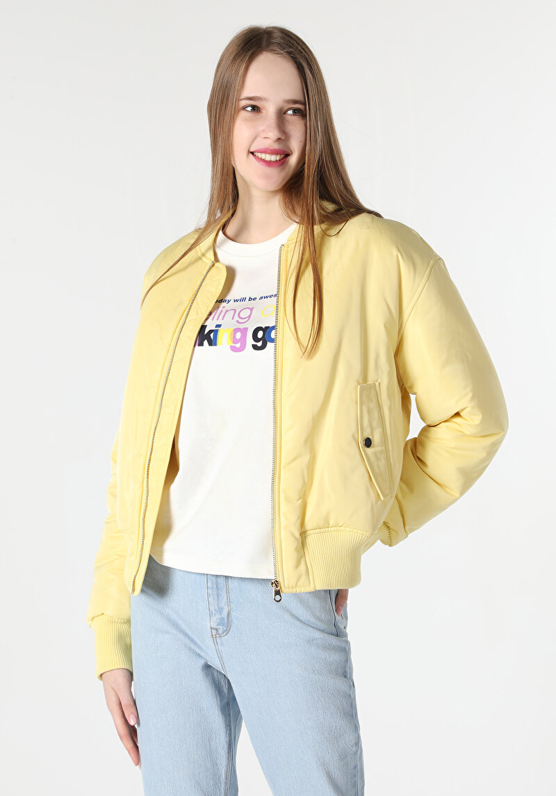 Imagine a Jacheta De Dama Galben Regular Fit Cl1062206