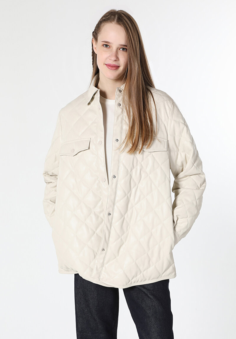 Imagine a Jacheta De Dama Bej Regular Fit  Cl1062214