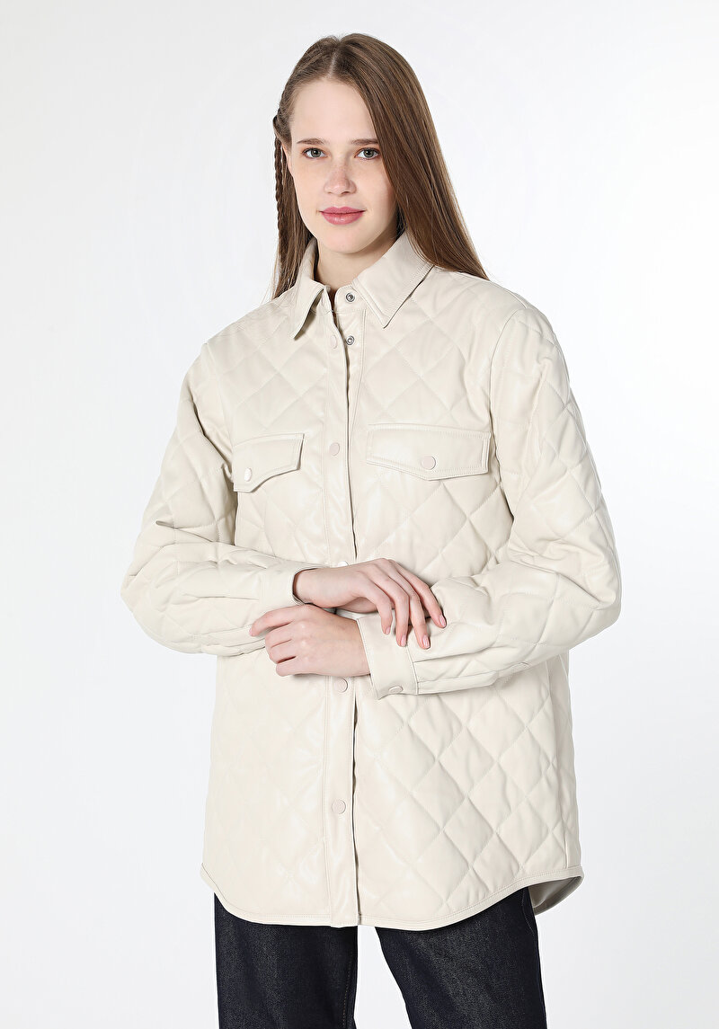 Imagine a Jacheta De Dama Bej Regular Fit Cl1062214