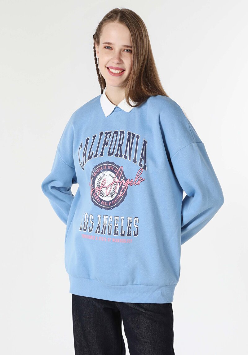 Imagine a Hanorac / Bluza De Dama Albastru Comfort Fit  Cl1062488