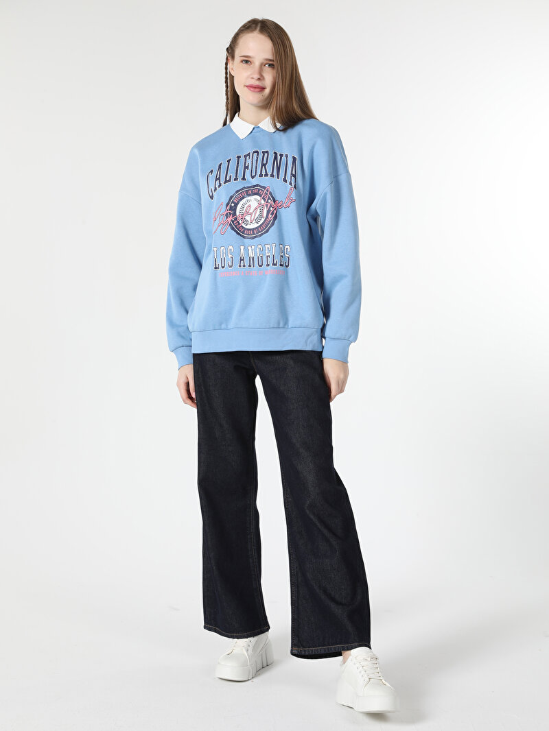 Afișați detalii pentru Hanorac / Bluza De Dama Albastru Comfort Fit  Cl1062488