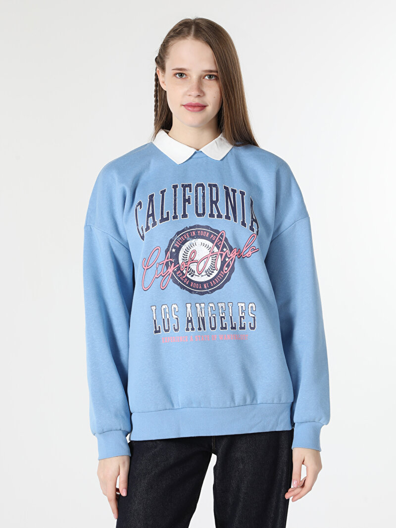 Afișați detalii pentru Hanorac / Bluza De Dama Albastru Comfort Fit  Cl1062488