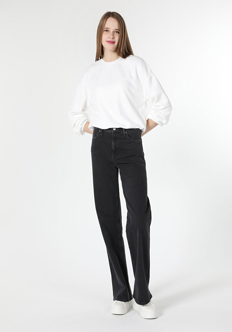Imagine a Tricou Cu Maneca Lunga De Dama Alb Regular Fit  Cl1062864