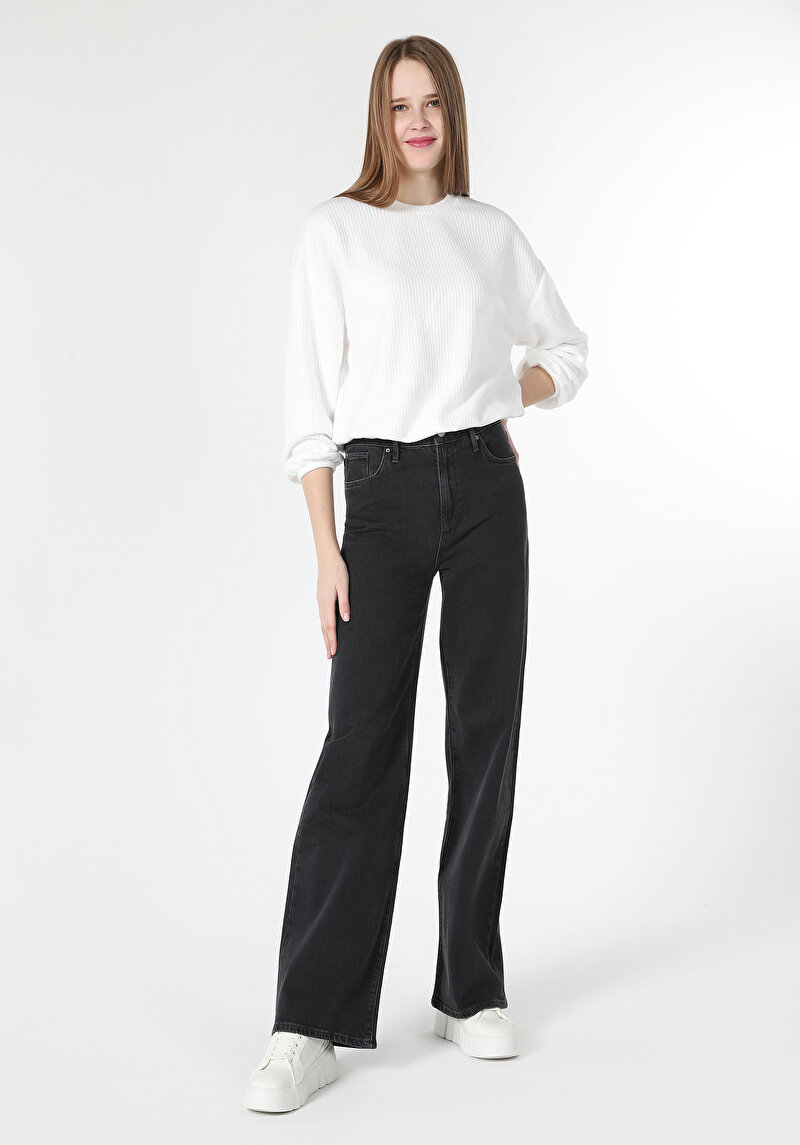 Afișați detalii pentru Tricou Cu Maneca Lunga De Dama Alb Regular Fit  Cl1062864