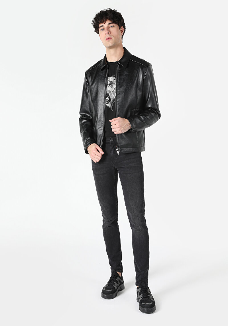 Imagine a Jacheta De Barbati Negru Slim Fit  Cl1061852