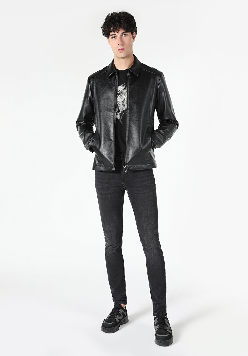 Imagine a Jacheta De Barbati Negru Slim Fit Cl1061852