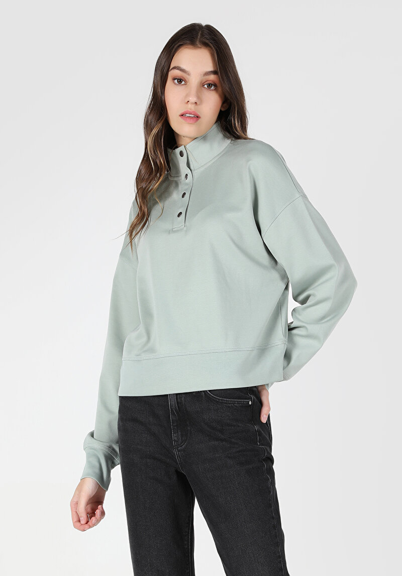 Imagine a Hanorac / Bluza De Dama Verde Cl1062027