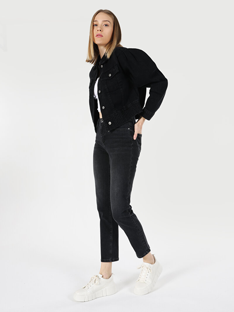 Afișați detalii pentru Jacheta De Dama Negru Regular Fit  Cl1062331