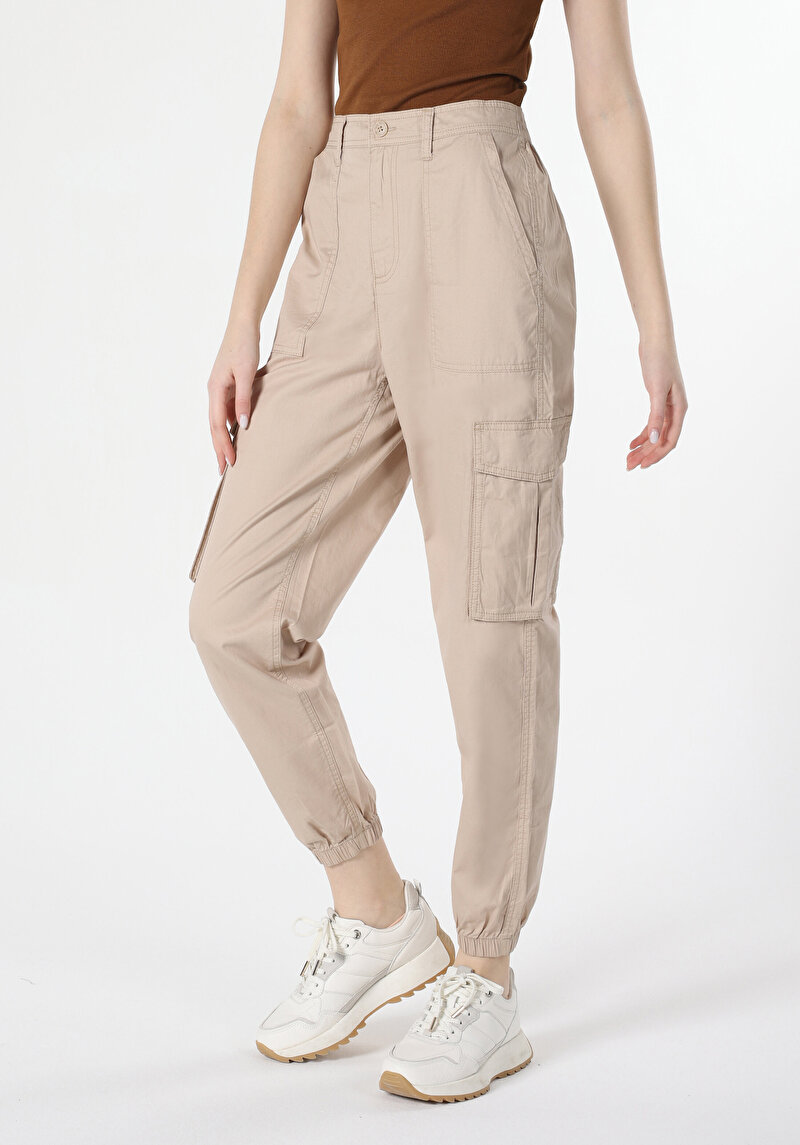 Afișați detalii pentru Pantaloni De Dama Bej Regular Fit  Cl1063165