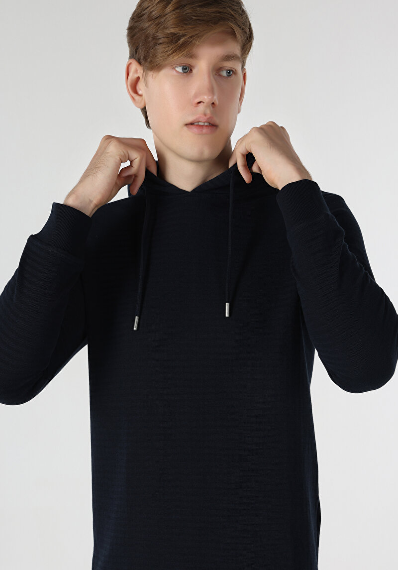 Afișați detalii pentru Tricou Cu Maneca Lunga De Barbati Albastru Marin   Cl1061693