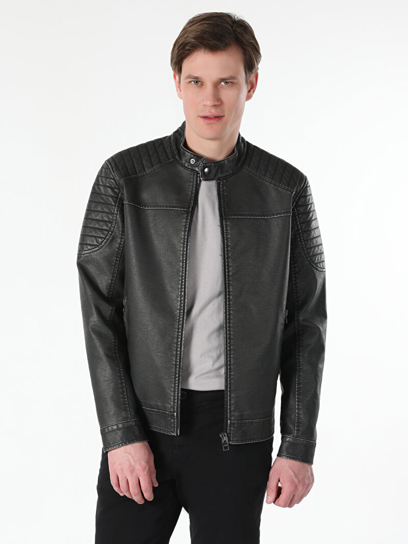 Imagine a Jacheta De Barbati Negru Slim Fit Cl1062456