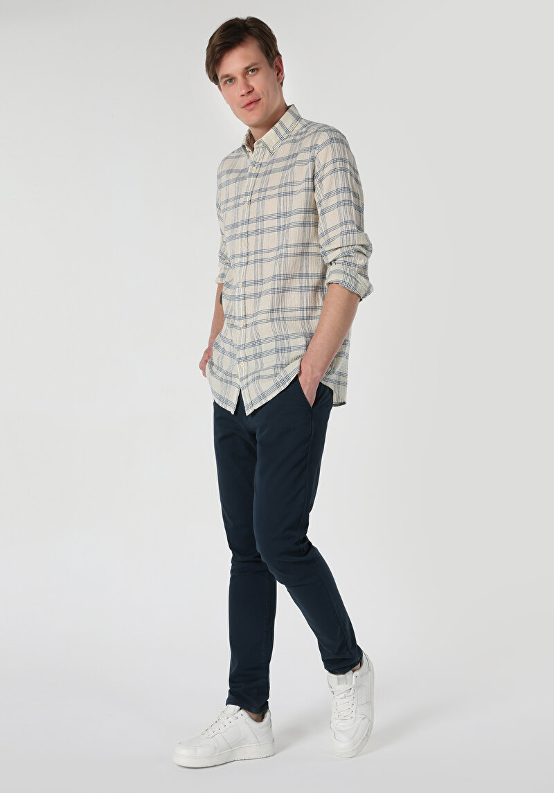 Imagine a Camasa Cu Maneca Lunga De Barbati Alb Regular Fit Cl1063186