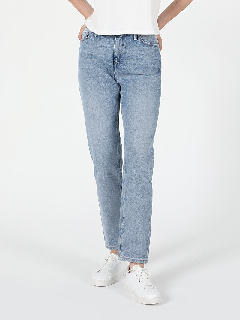 Afișați detalii pentru Pantaloni De Dama Denim Boyfriend Fit 893 Julia Cl1059319