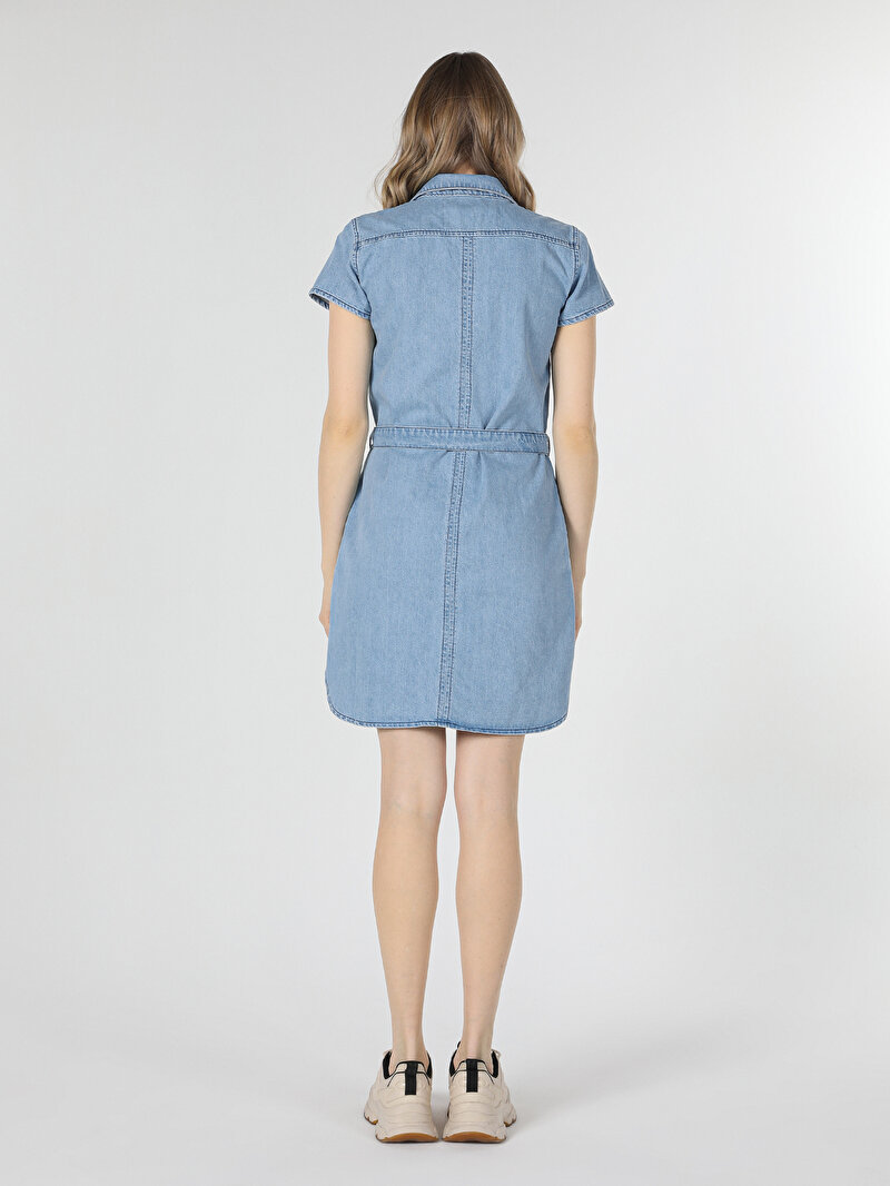 Afișați detalii pentru Rochie De Dama Albastru Deschis Regular Fit  Cl1059508