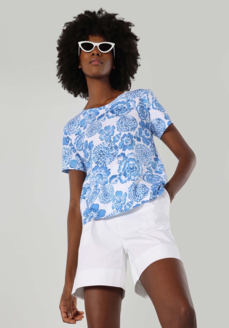 Imagine a Tricou Cu Maneca Scurta De Dama Multicolor Regular Fit  Cl1063811