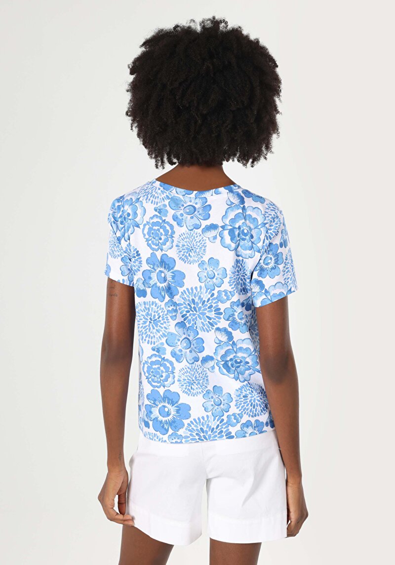 Afișați detalii pentru Tricou Cu Maneca Scurta De Dama Multicolor Regular Fit  Cl1063811