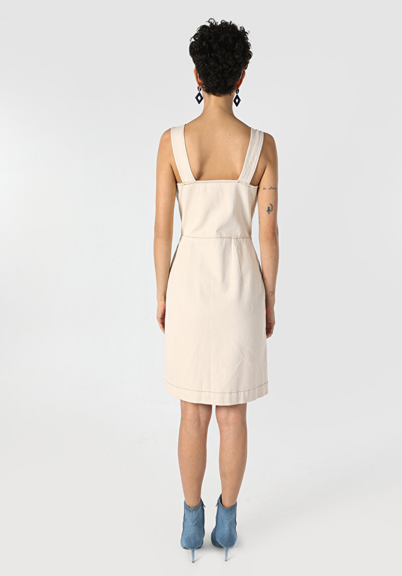 Afișați detalii pentru Rochie Fără Mâneci Naturală Pentru Femei Slim Fit