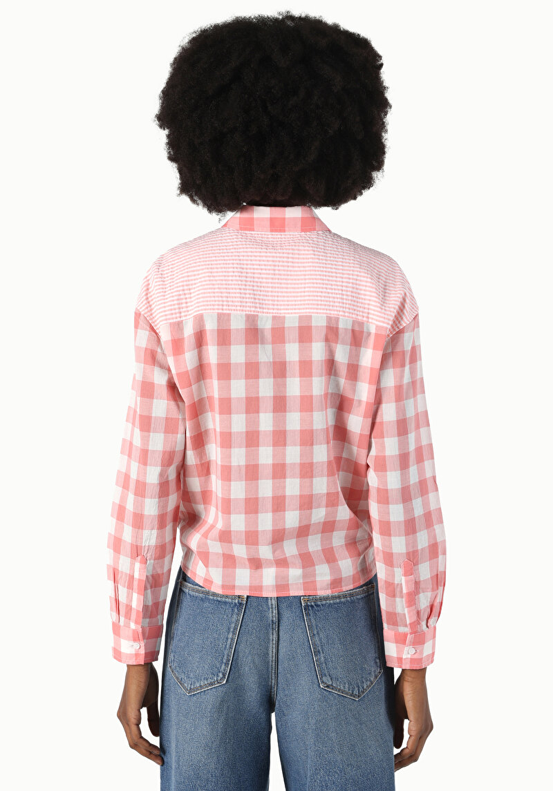 Afișați detalii pentru Cămașă Regular Fit Cămașă Cu Mânecă Lungă Portocaliu Pentru Femei