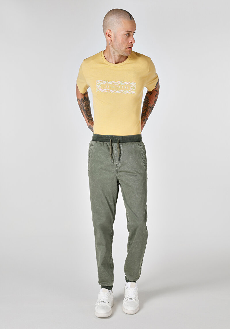 Imagine a Pantaloni De Barbati Kaki Slim Fit  Cl1061667