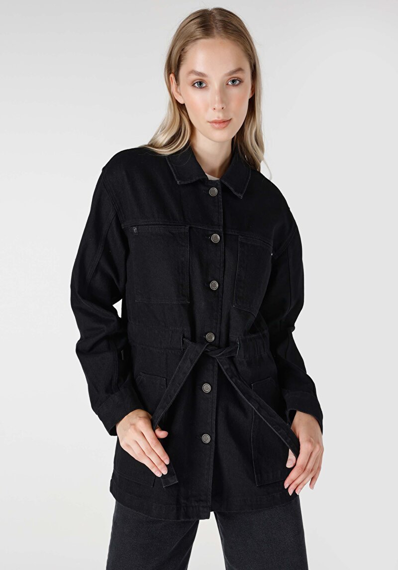 Imagine a Jacheta De Dama Negru Regular Fit Cl1065546