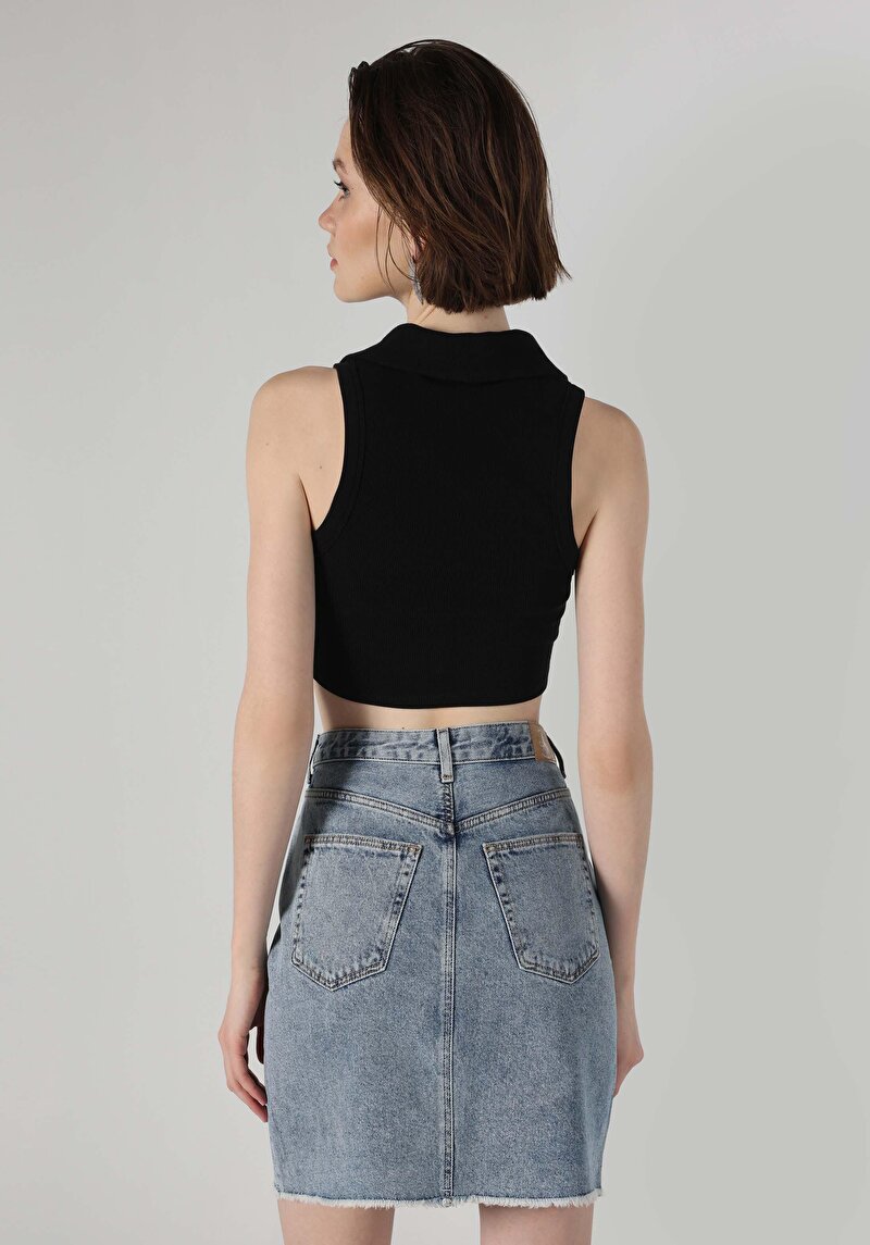 Imagine a Maiou De Dama Negru Slim Fit  Cl1064261