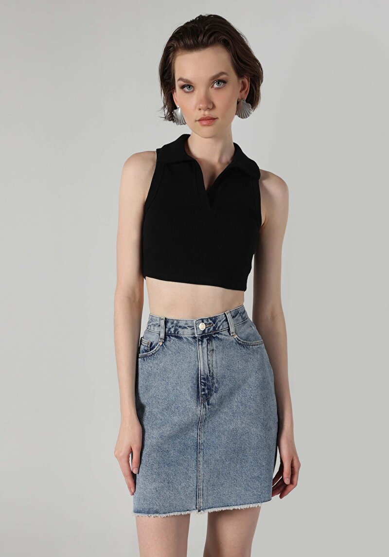 Imagine a Maiou De Dama Negru Slim Fit  Cl1064261