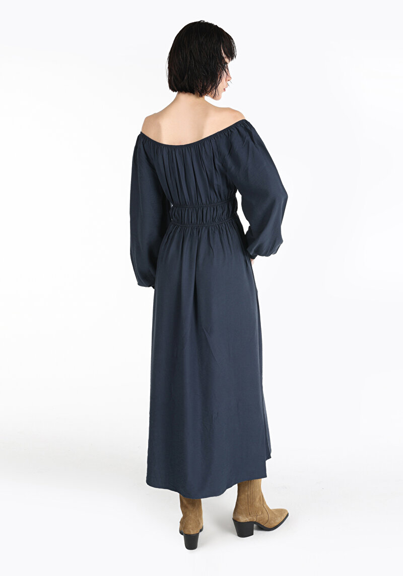 Afișați detalii pentru Rochie Bleumarin Pentru Femei Regular Fit