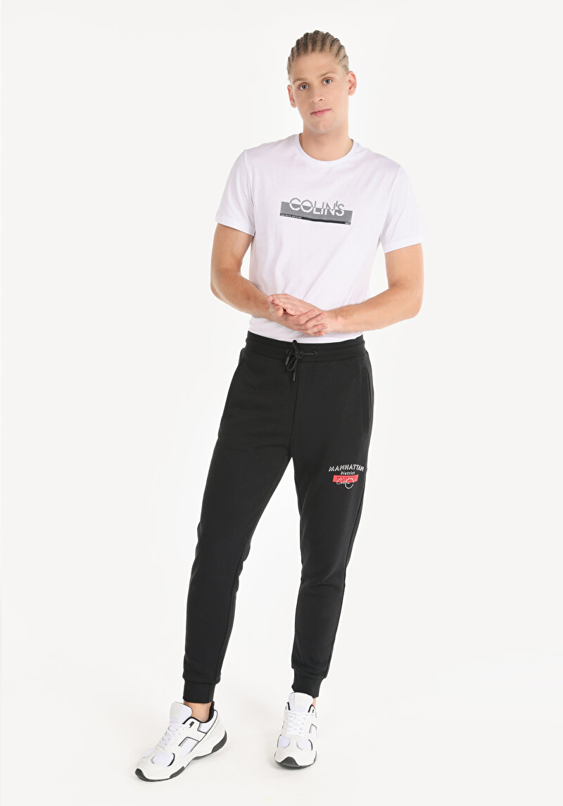 Imagine a Pantaloni De Trening De Barbati Negru Regular Fit  Cl1064780
