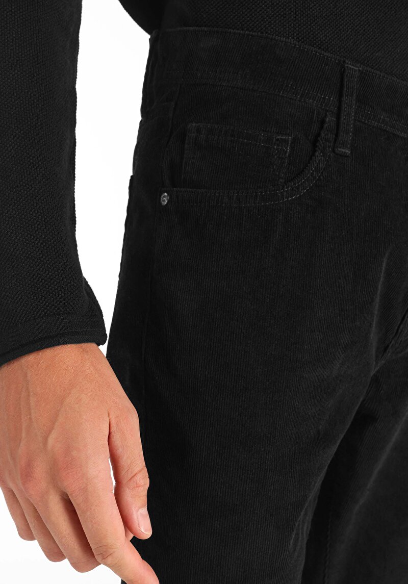 Afișați detalii pentru Pantaloni Antracit Pentru Bărbați Cu Talie Medie Și Picior Drept