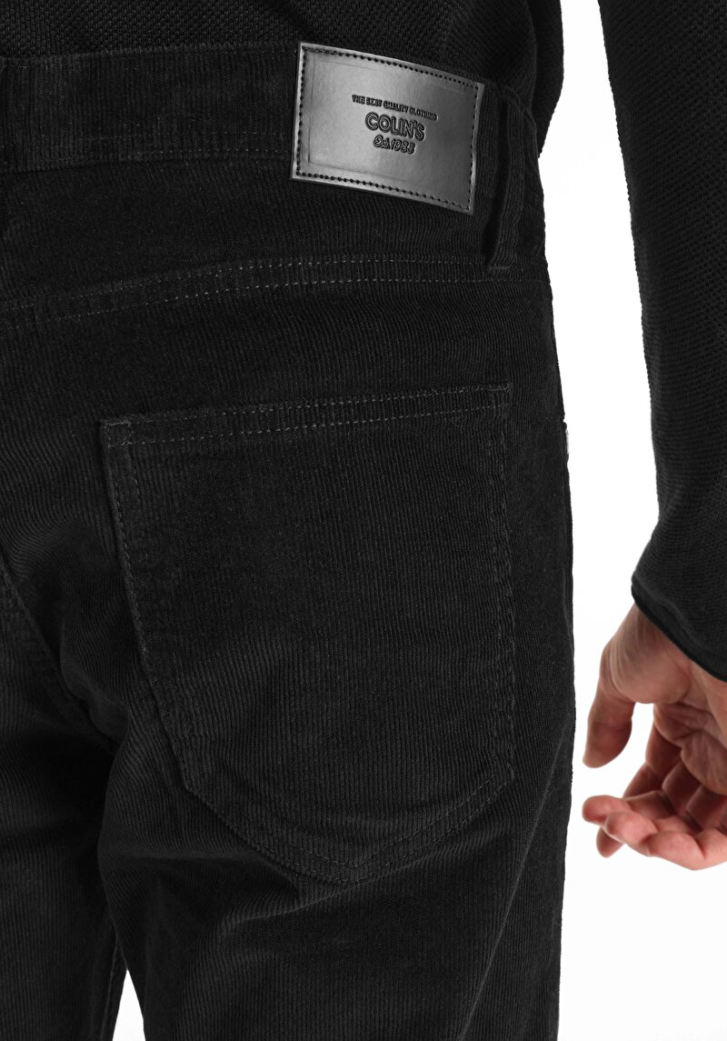 Afișați detalii pentru Pantaloni Antracit Pentru Bărbați Cu Talie Medie Și Picior Drept