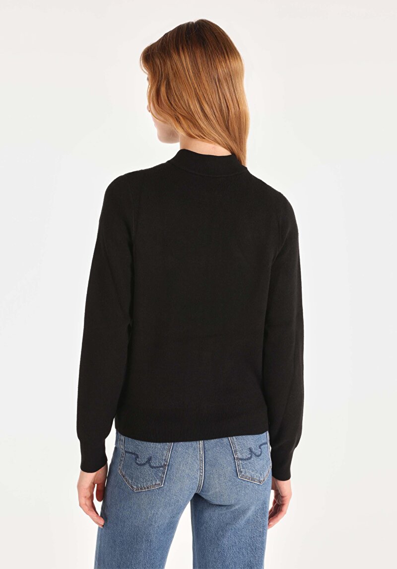 Afișați detalii pentru Cardigan De Dama Negru Regular Fit  Cl1065269