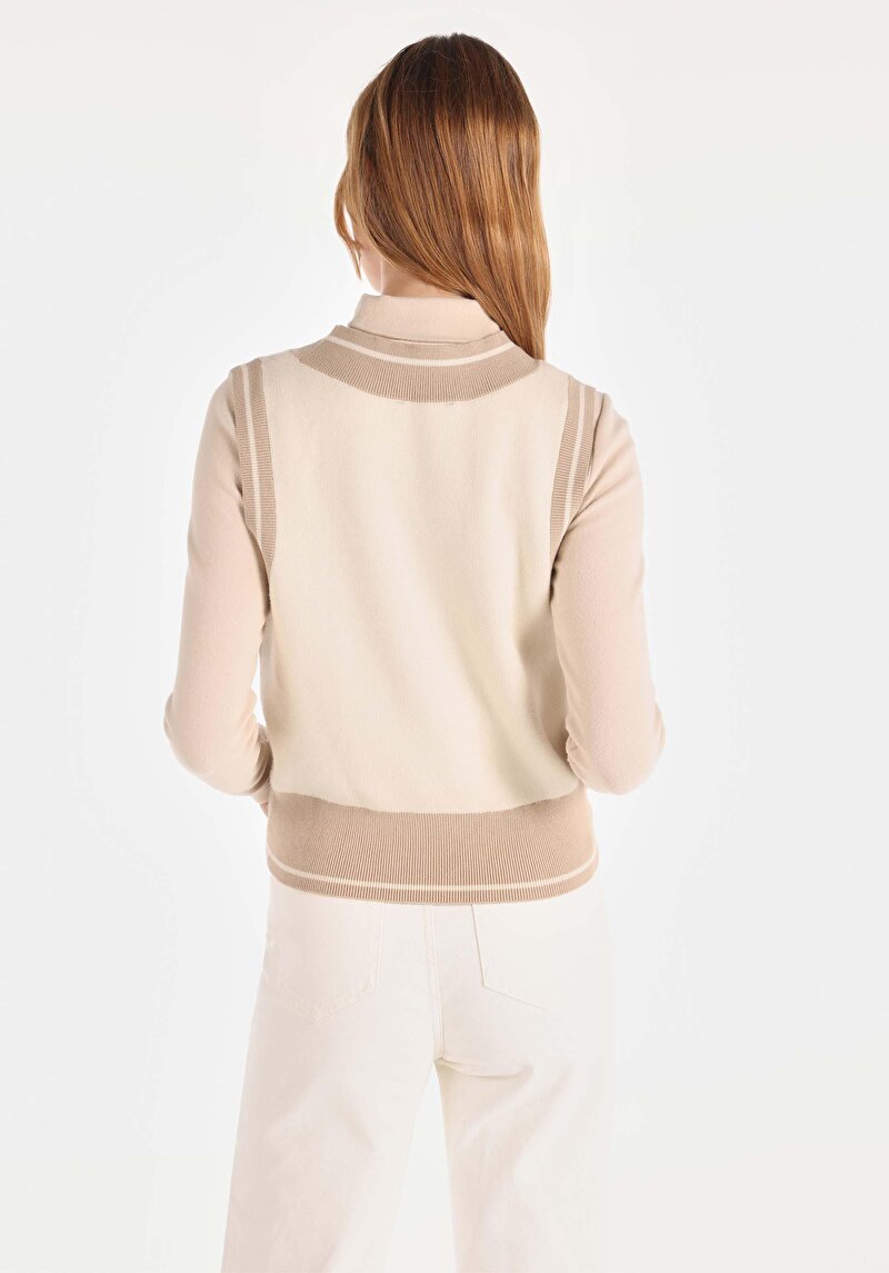 Imagine a Pulover De Dama Bej Regular Fit Cl1065276