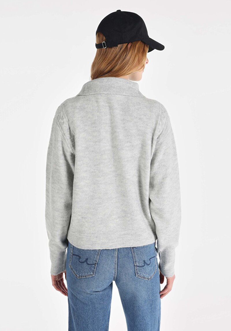 Afișați detalii pentru Pulover De Dama Gri   Cl1065983