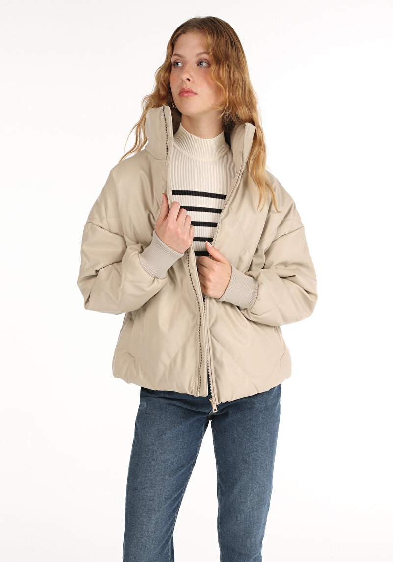Imagine a Jacheta De Dama Bej Regular Fit  Cl1064974