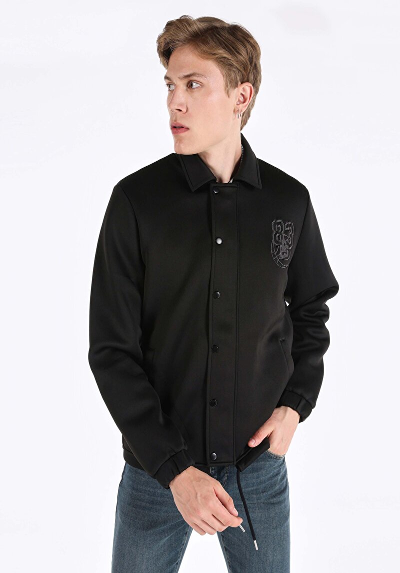 Imagine a Jacheta De Barbati Negru Regular Fit Cl1065207