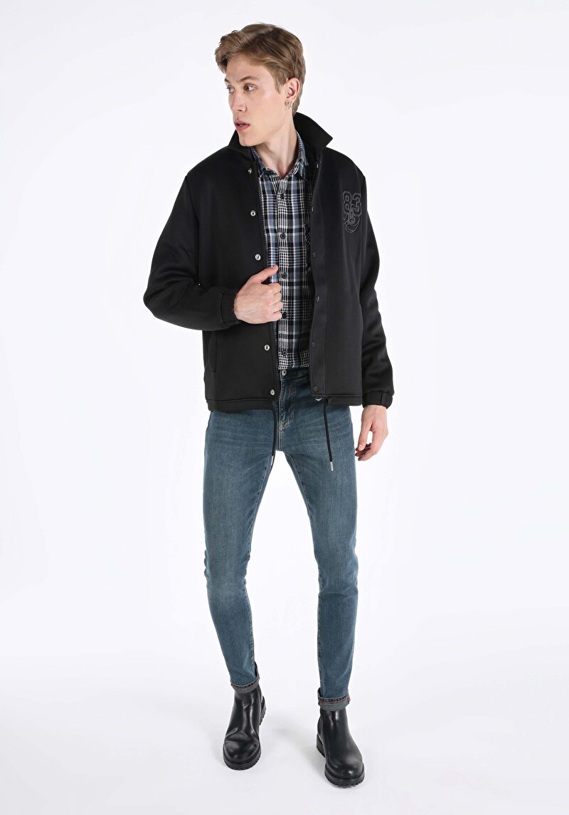 Imagine a Jacheta De Barbati Negru Regular Fit Cl1065207