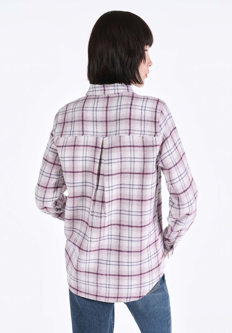 Imagine a Cămașă Regular Fit Cămașă Cu Mânecă Lungă Multicoloră Pentru Femei