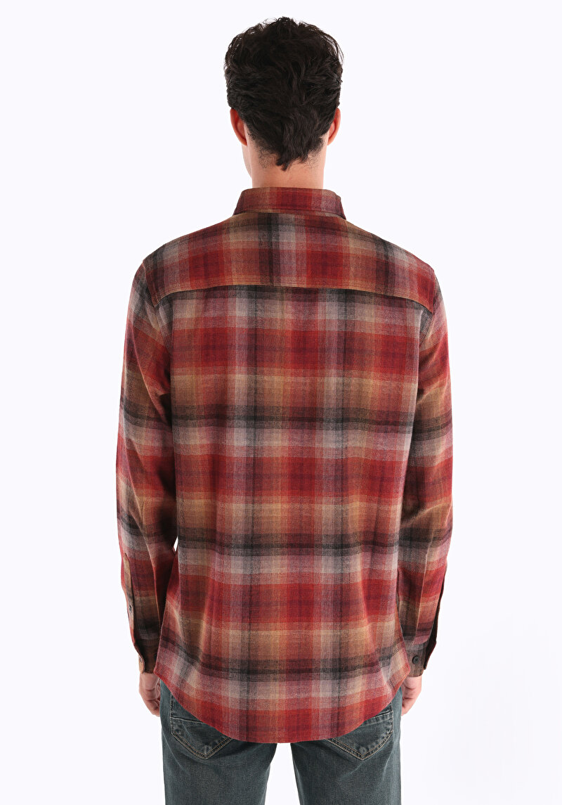 Imagine a Camasa Cu Maneca Lunga De Barbati Maro Cl1064922