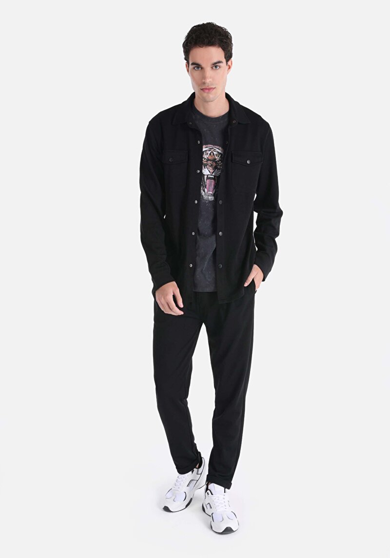 Imagine a Jacheta De Barbati Negru Slim Fit Cl1065205