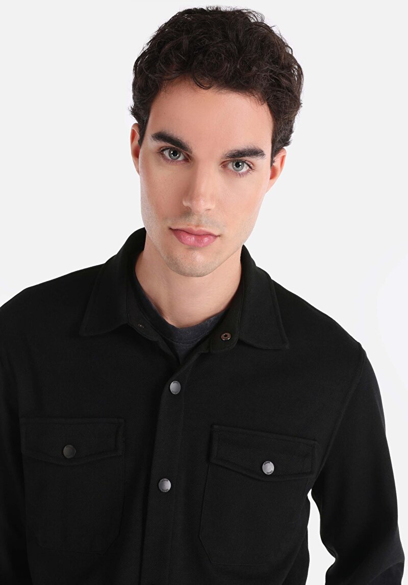 Imagine a Jacheta De Barbati Negru Slim Fit  Cl1065205