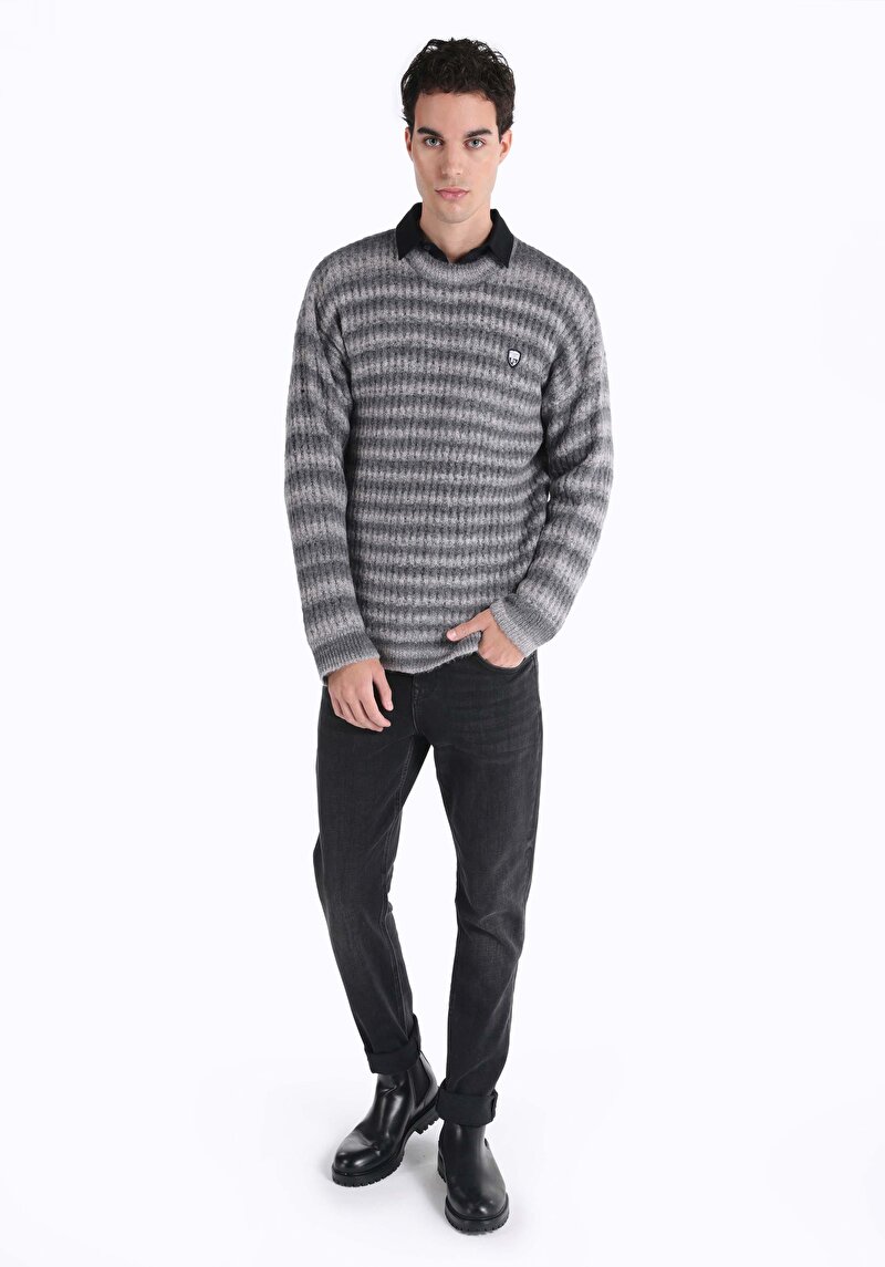 Imagine a Pulover De Barbati Gri Cl1065907