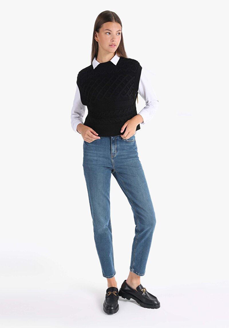 Imagine a Pulover De Dama Negru Cl1065969