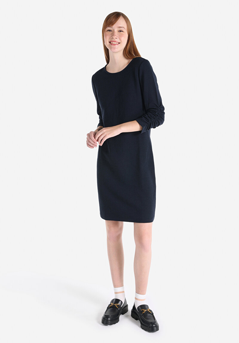 Imagine a Rochie De Dama Albastru Marin Slim Fit Cl1065136